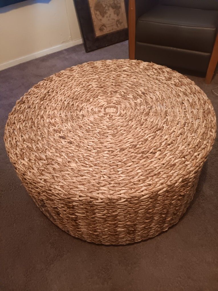 Wicker Ottoman 