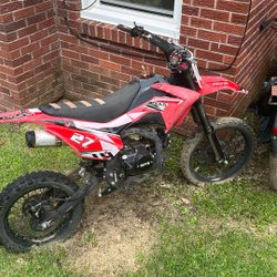 black and red coolstar dirtbike  
