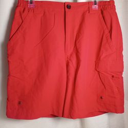 Reel Legends Red Womens Size M Quick Dry Nylon Solid Fishing