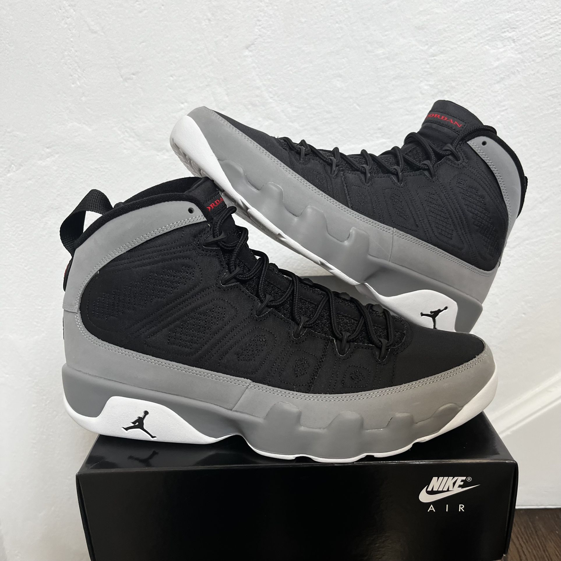 Nike Air Jordan 9 Particle Grey Black - Mens Size 11.5 12 13 14