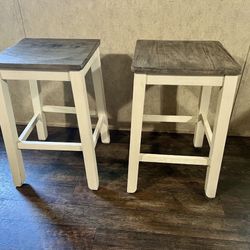 2 Counterheight Stools 23” From The Floor To Seat 