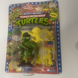 1991 TMNT Mutant Military Raph The Green Beret Unpunched Excellent Condition