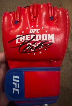 Diego Lopes Signed UFC Freedom 250 Glove