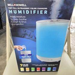 Bell+Howell Top Fill Ultrasonic Color Changing Humidifier One Gallon Capacity