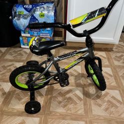 Huffy Rock It 12” Kids Bike - Matte Grey & Lime