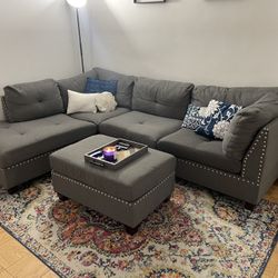 104” Sectional with Ottoman