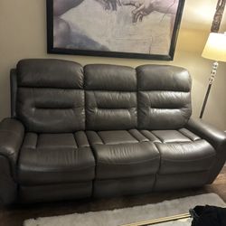 Leather Recliner Couch 