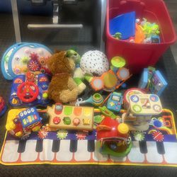 Bins of Infant And toddler Toys