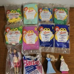 Lot of McDonald's Barbie Doll Happy Meal Toys 1990s Vintage - New and Used