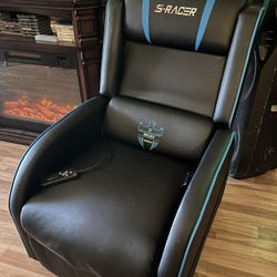 Lacoo Gaming Recliner Leather Chair  & Massager - S-RACER- READ Description 
