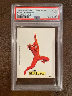 1980 Marvel Terrabusi Spanish #235 Dan Defensor Daredevil PSA 7 Pop 3