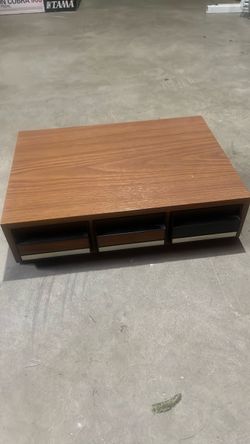 Wood Cassette Tape Storage Organizer