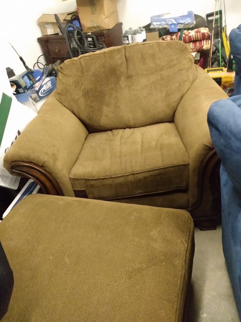 Arm Chair And Ottoman