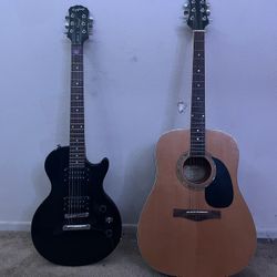 acoustic And Electric Guitar