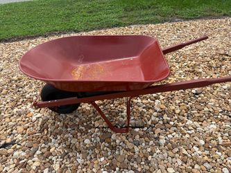 Metal wheelbarrow
