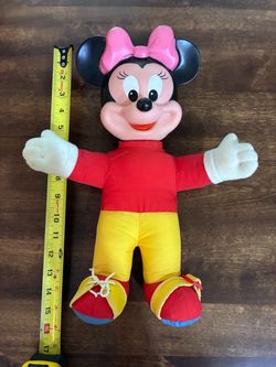 Vintage Minnie Mouse Plush Doll - 1970s
