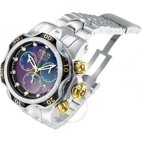 Invicta Reserve Chronograph Black Dial Men's Watch Item No. 25977