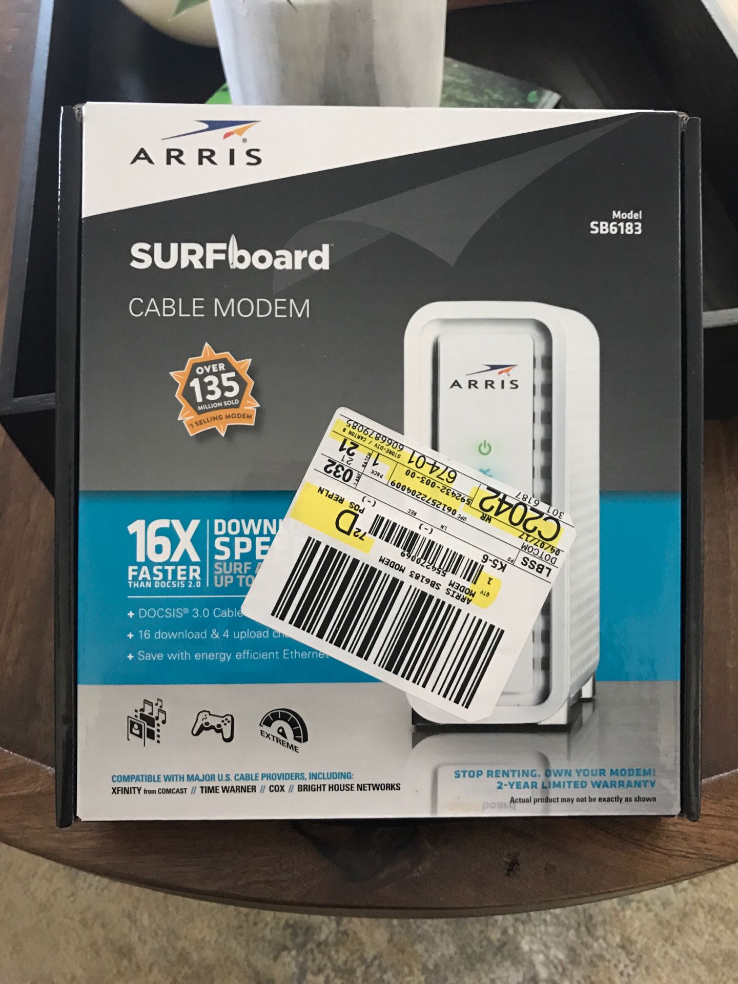 ARRIS SURFboard Cable Modem Model SB6183