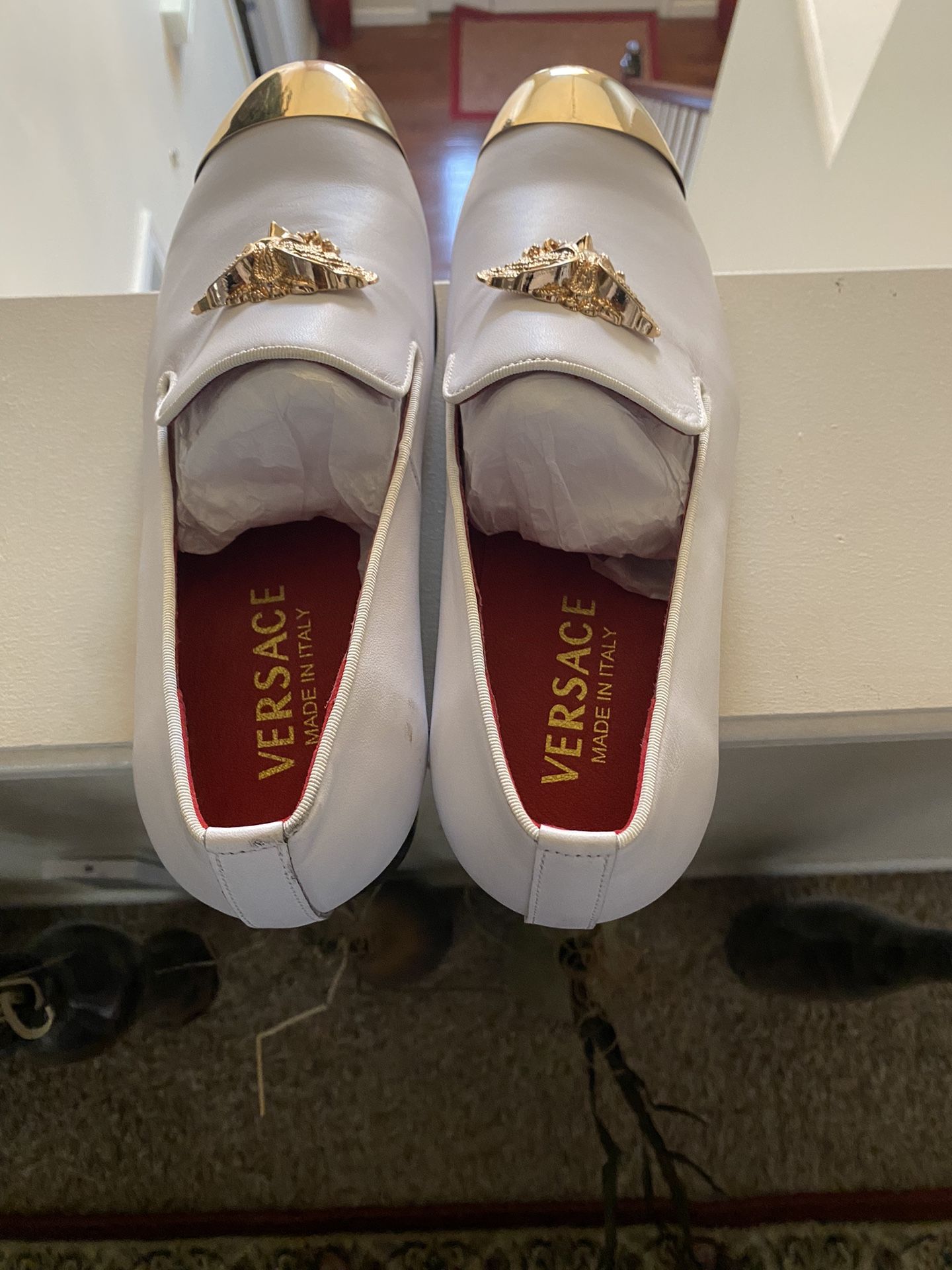 Glamorous And Fashionable White Versace Shoe 43. for Sale in Groveport OH OfferUp