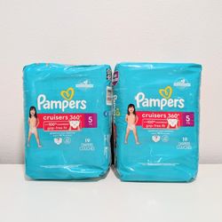 Pampers Cruisers 360 Disposable Diapers, Size 5, 19ct