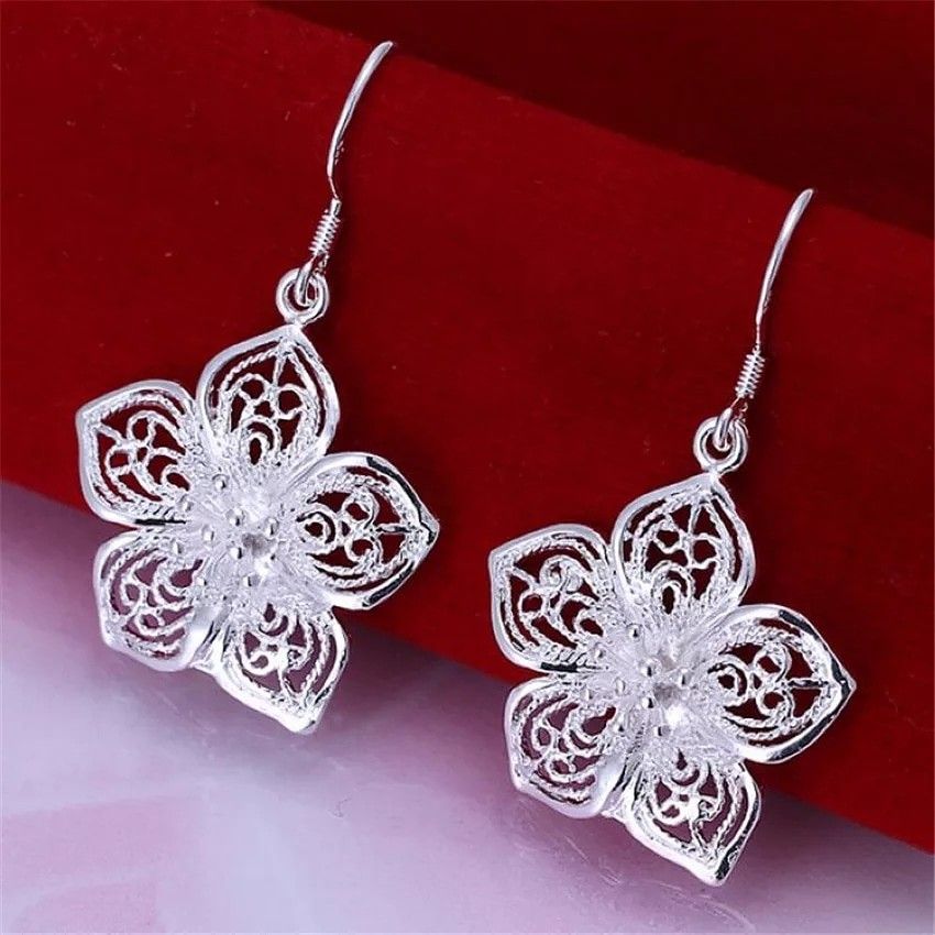 Silver filigree Earrings. (Pick Up Only)