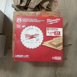 7-1/4 in. x 24-Tooth Tungsten Carbide Framing Circular Saw Blade (25-Pack)