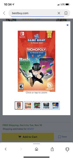 Never opened Nintendo switch - Hasbro Game Night