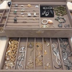 WIDE VARIETY OF JEWELRY REAL AND GOOD COSTUME $30 & UP PER PIECE 