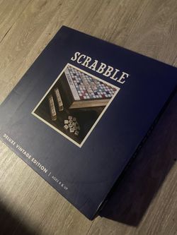 Scrabble Deluxe Vintage Edition Board Game