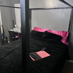 Black Canopy bed for sale