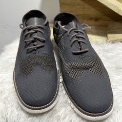 Cole Haan Zerogrand C22406 Men's Sneaker Gray Lace Up Wingtip Oxford  Shoes 12 M