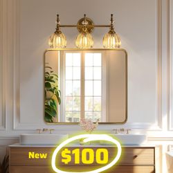 🔥 ANDY STAR 40x36” Gold Mirror — BRAND NEW IN BOX 🔥