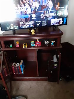 T.V....Stand...wood...with 2 compartiments...
