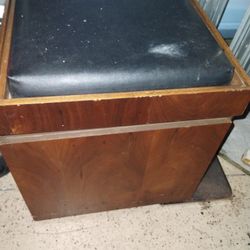 Danish Modern Lane Wood Cube Stool Mid Century Modern Retro 