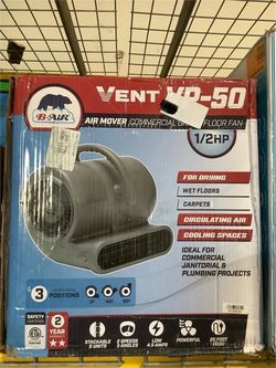 NEW B-Air 1/2 HP Air Mover for Janitorial Water Damage Restoration Stackable Carpet Dryer Floor Blower Fan **$135 Each**