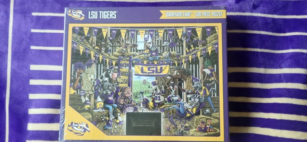 LSU TIGERS 500 Pc. PUZZLE✨️🏀🏈🏈