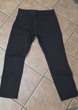 Lucky Brand 412 Athletic Slim Jeans - Mens 32x30 - Black Denim