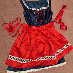 New xl short Rennisance dress costume October fest apron peasant vintage
