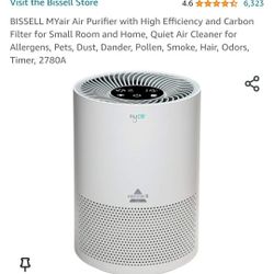 Air Purifier with High Efficiency and Carbon Filter for Small Room and Home