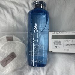 Face Clear & Even Tone Set All Including Clarifying Toner With Absolue Pads