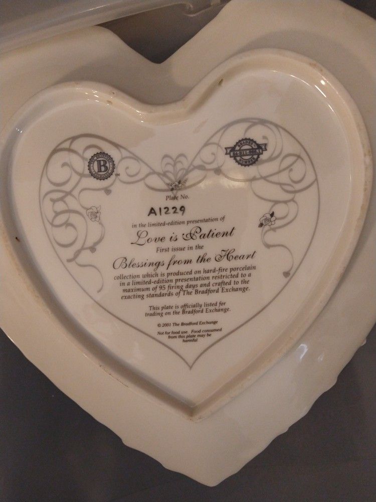 Bradford Exchange Love Is Patient Plate