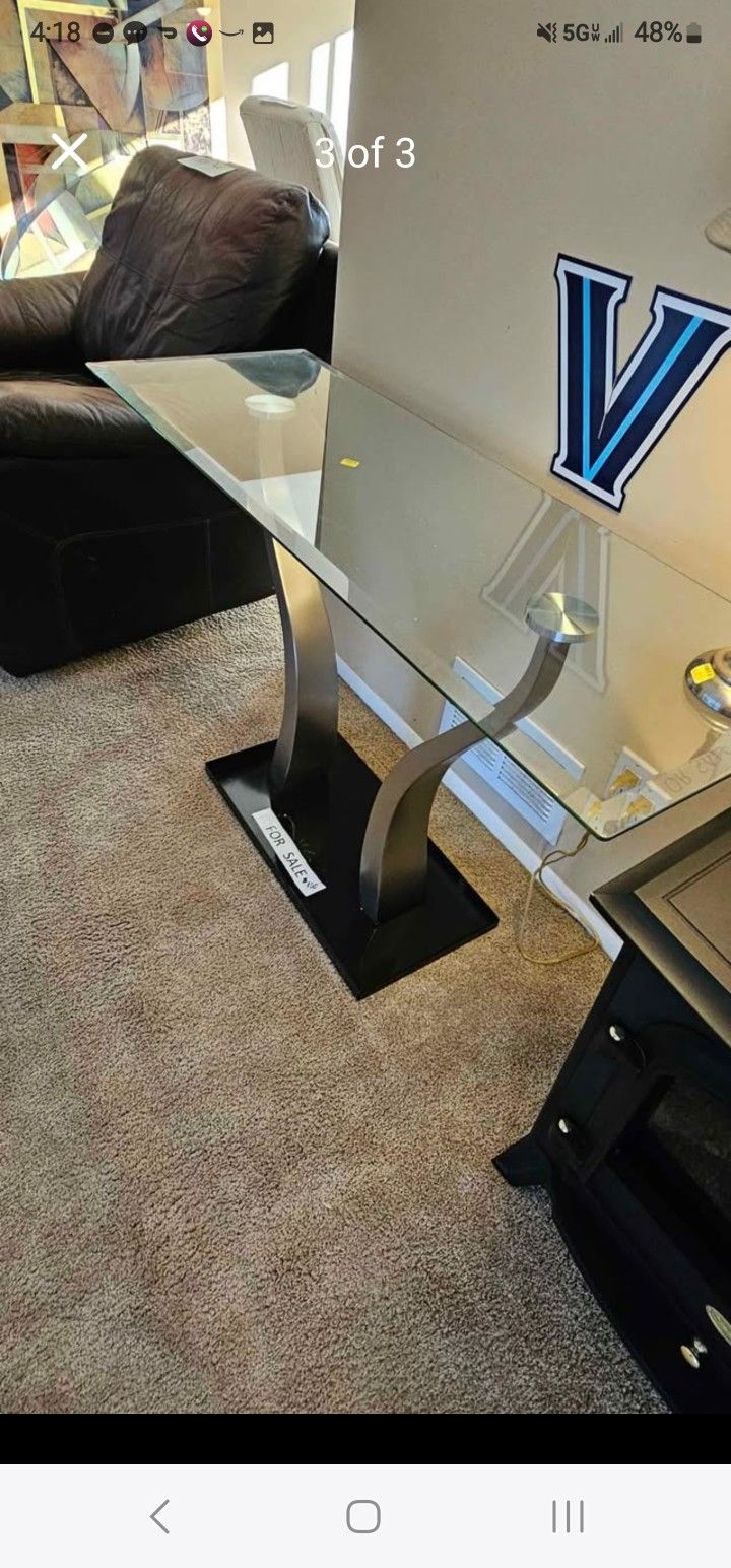 Glass Sofa Table