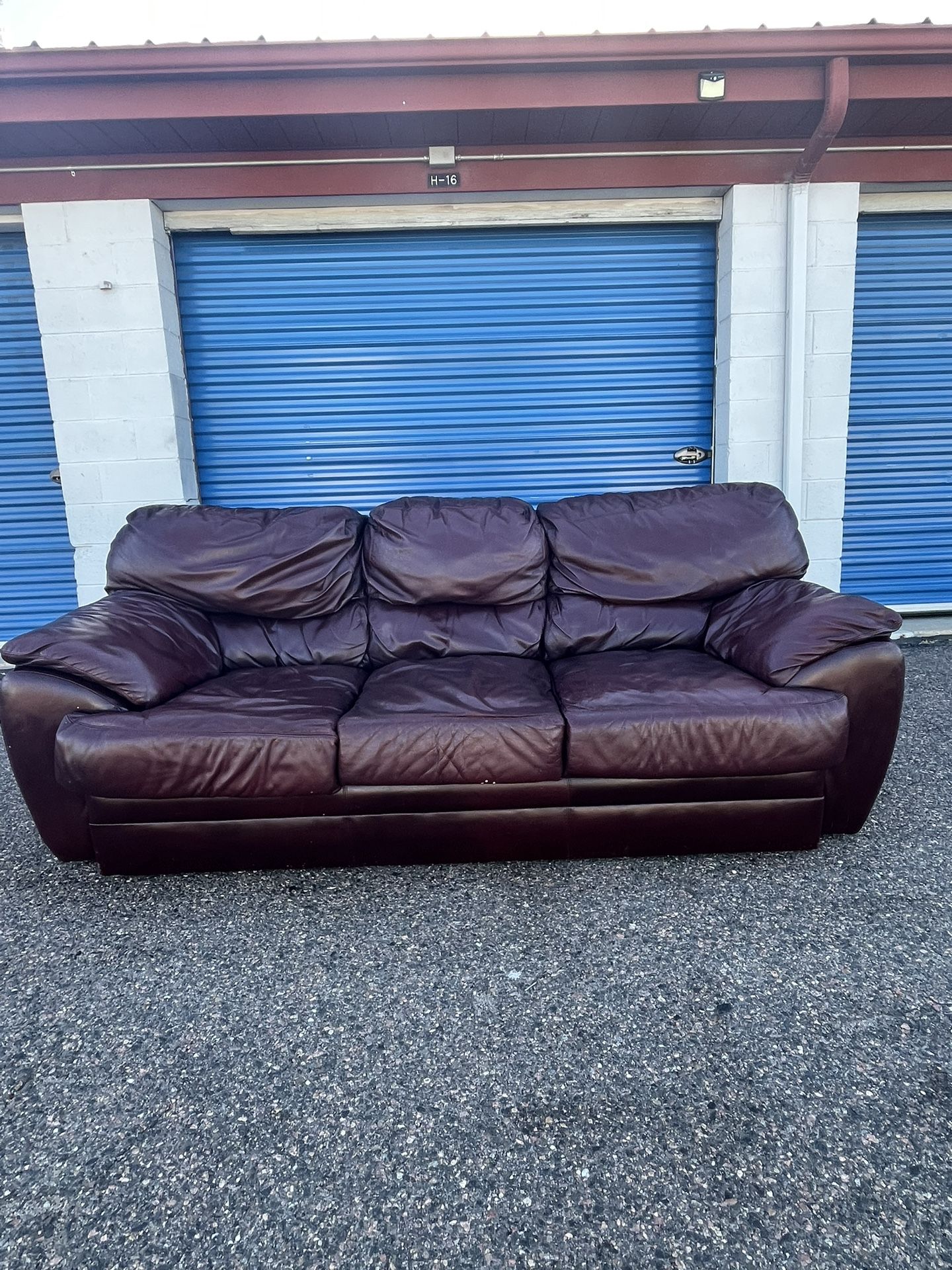 Leather Sofa - FREE DELIVERY