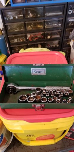 Vintage Sears brand socket set