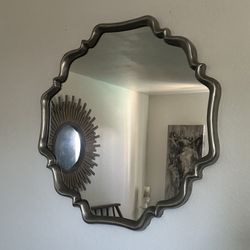 Modern / Farmhouse Uttermost Valentia Silver Mirror