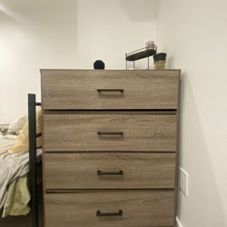 Mixed material sale 4 drawer dresser