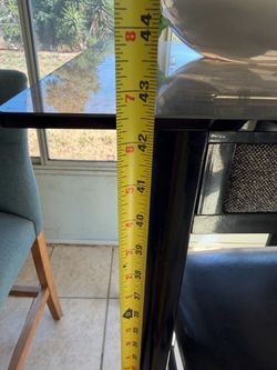 Glass bar table