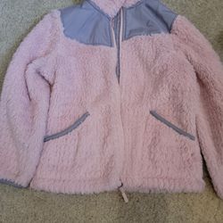 Reebok Faux Fur Zip jacket Size 5/6 Girl