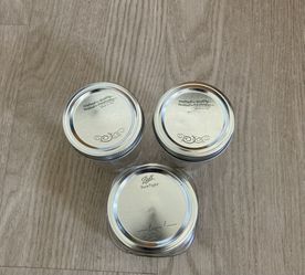 Set Of Three (3) Mason Jars