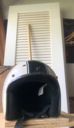 Open face motorcycle helmet